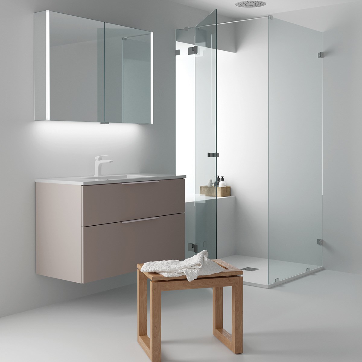 Badrumsmöbel Big 100x45cm, Flera Kulörer, Nedsänkt