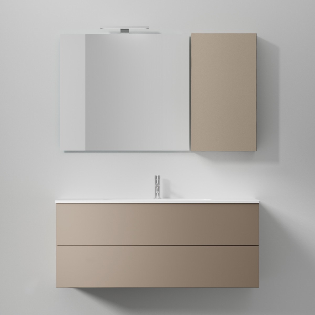 Kommod Core Solid 120x45cm, Carbon Grey, Slät