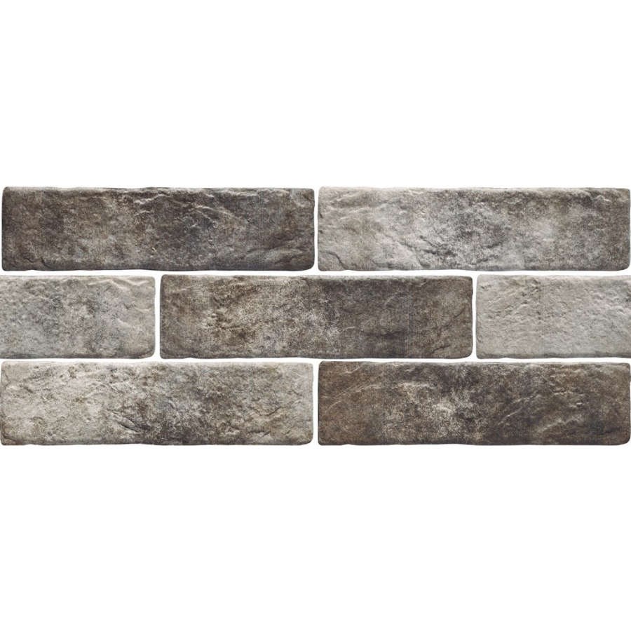 Klinker Granitkeramik Muralla Logrono Grå, 7.5x28cm