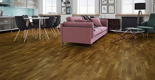 Parkettgolv Decor Honey Molti Ek, 3-stav, Mattlack