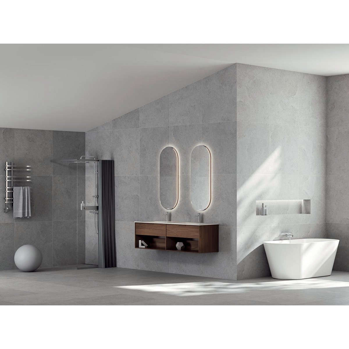 Kommod Epos 1+1 Lådor Och Öppen Förvaring 160x45cm, Brun Ask, Rand, Push Open