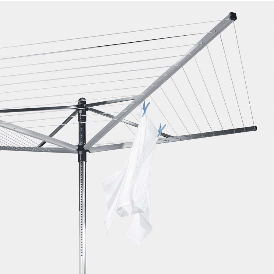 Torkvinda Lift-o-matic 60m+jordspik+skyddsöverdrag Metallic