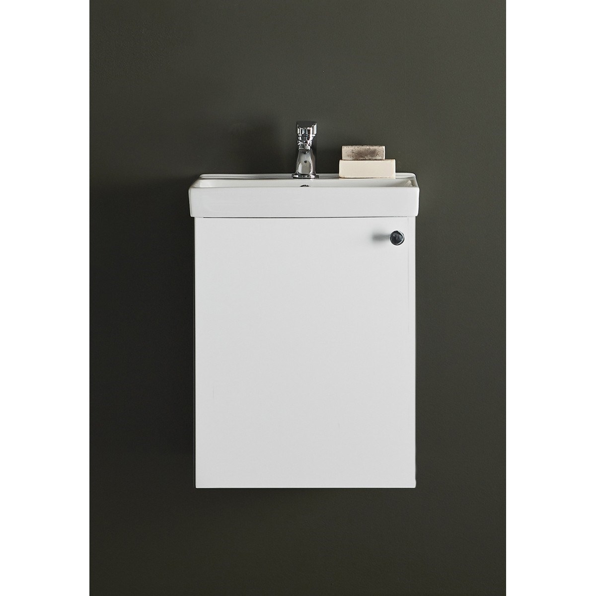 Badrumsmöbel Neat Med Lucka 40cm, Vit