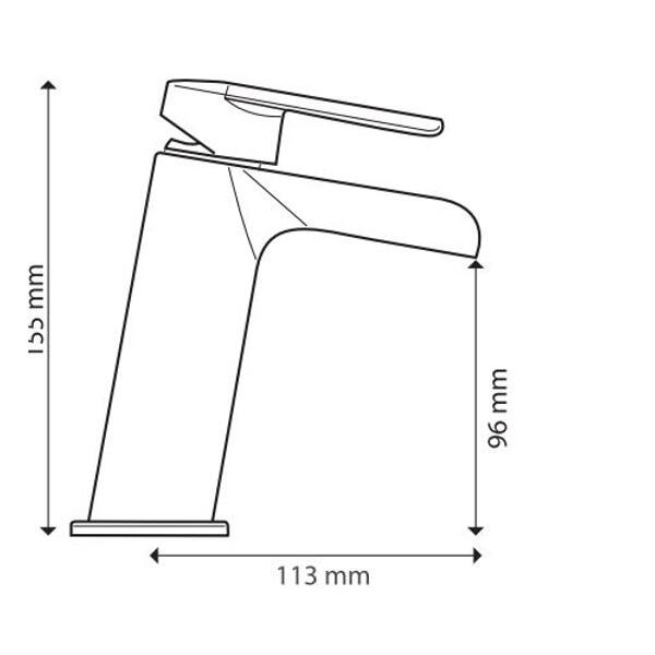 Tvättställsblandare Whirl Krom
