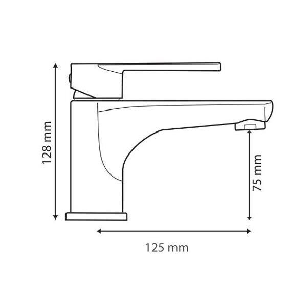 Tvättställsblandare Mix Krom