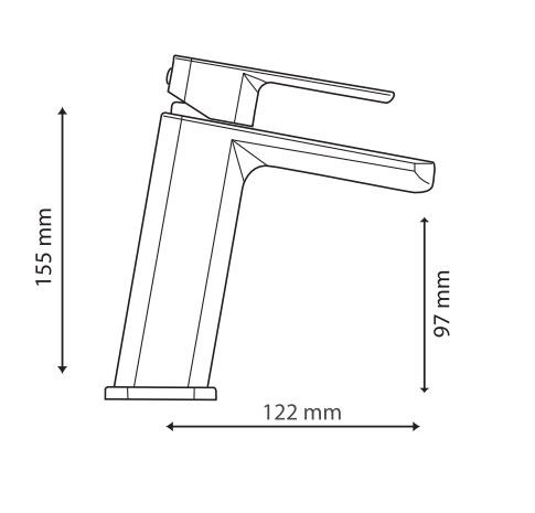 Tvättställsblandare Flow Krom