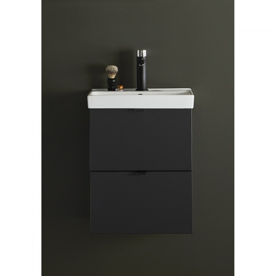Badrumsmöbel Neat Med Lådor 40cm, Mörkgrå