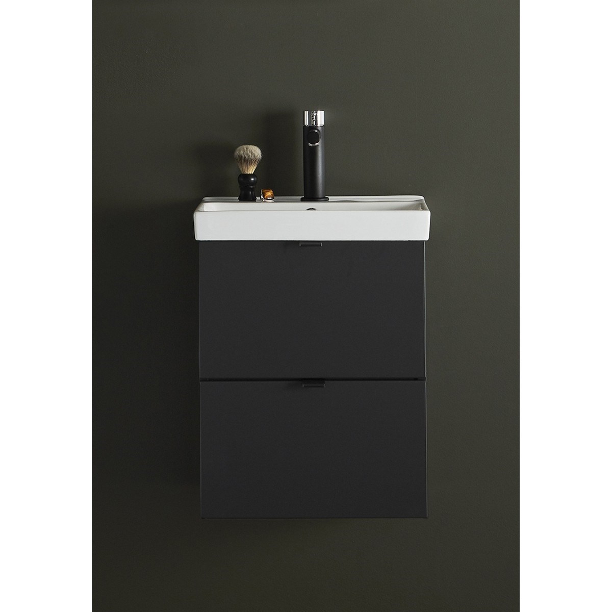 Badrumsmöbel Neat Med Lådor 40cm, Mörkgrå