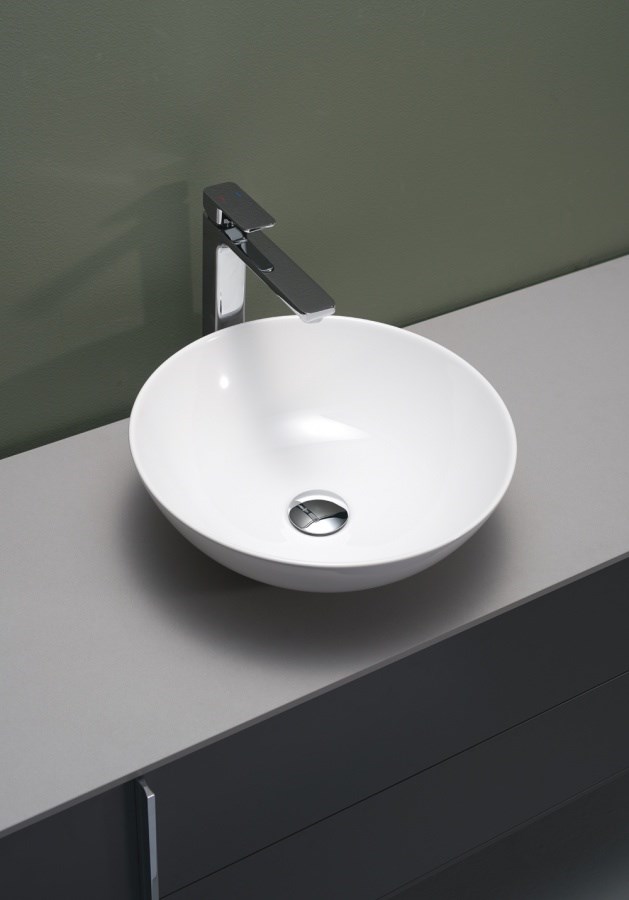 Fristående Handfat Spring 40x40cm, Vit