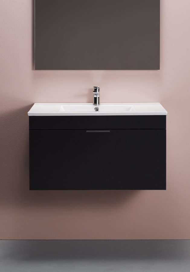 Badrumsmöbel Go 80cm, Svart