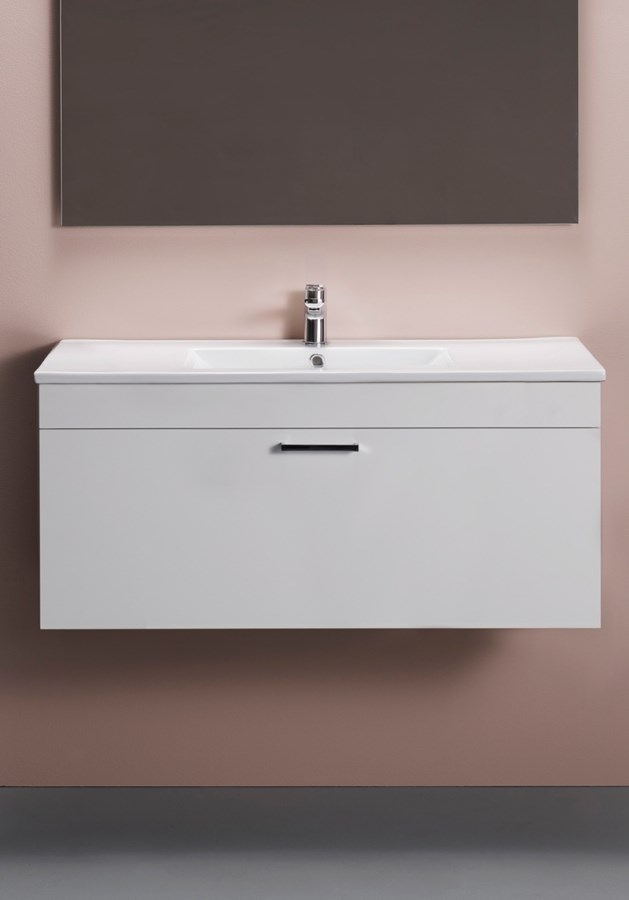 Badrumsmöbel Go 100cm, Vit