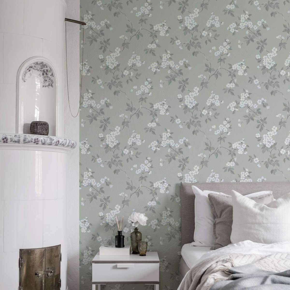 Tapet Blommor&blad Karin 679-01