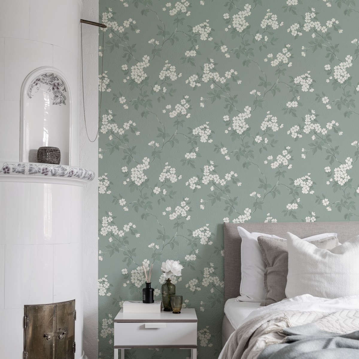 Tapet Blommor&blad Karin 679-02