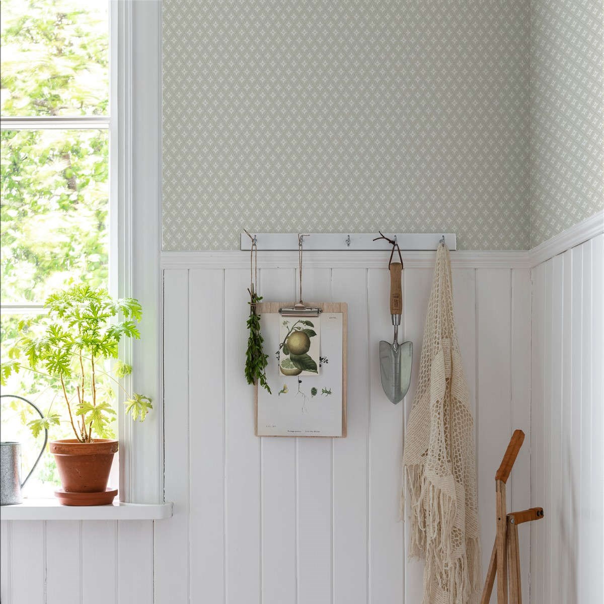 Tapet Blommor&blad Lillstjärna 680-02