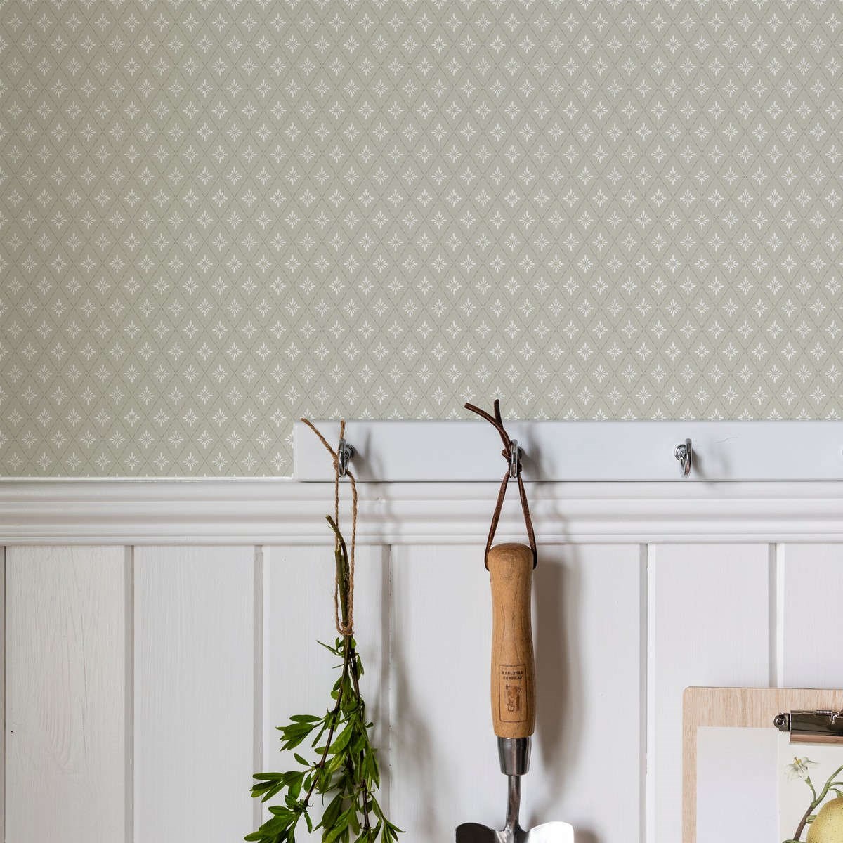 Tapet Blommor&blad Lillstjärna 680-02