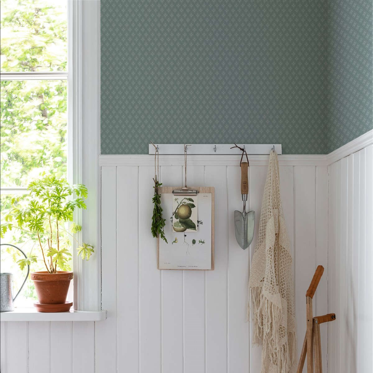 Tapet Blommor&blad Lillstjärna 680-03