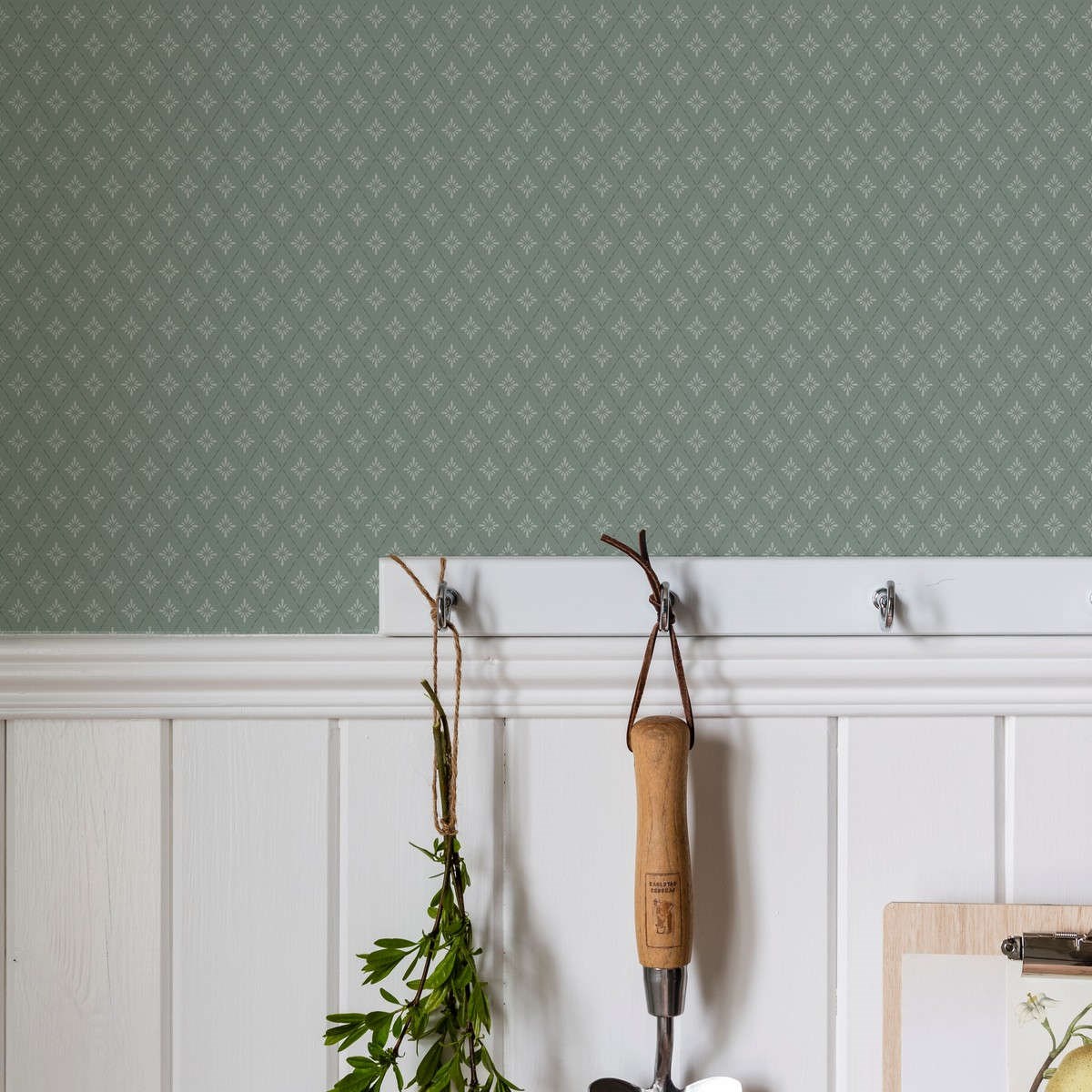 Tapet Blommor&blad Lillstjärna 680-03