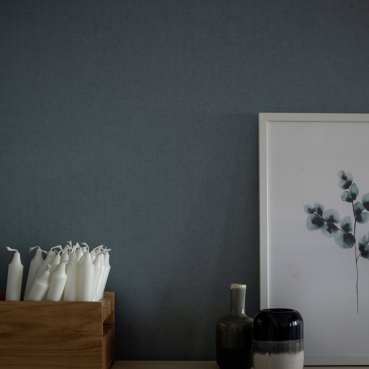 Tapet  Enfärgad & Randig Linne 415-14