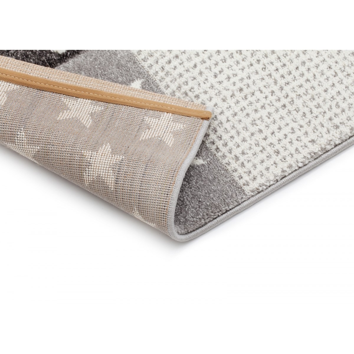 Barnmatta Atlas Star Grå, 120x170cm