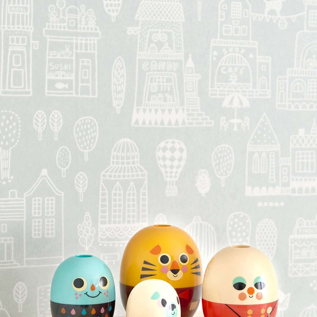 Tapet Treasure For Every Little Nook Small Town 118-01