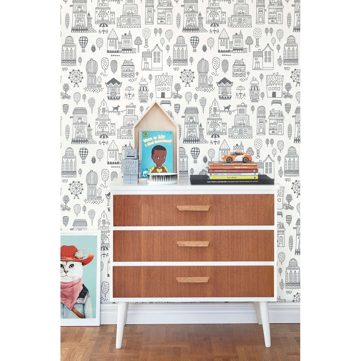 Tapet Treasure For Every Little Nook Small Town 118-02