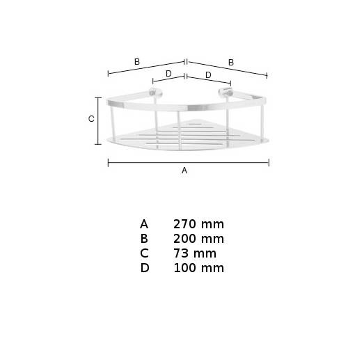 Duschhylla Hörn Sideline Dk3031 Krom