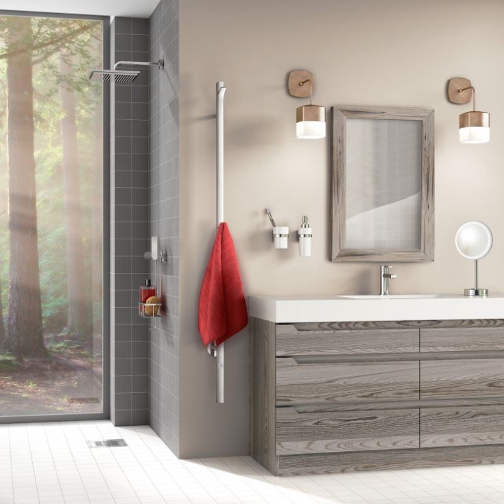 Handdukstork Dry 30x1500mm, Rostfritt Stål