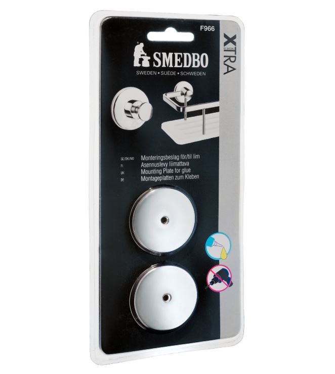 Monteringsplatta Xtra Till Korg Blank Krom