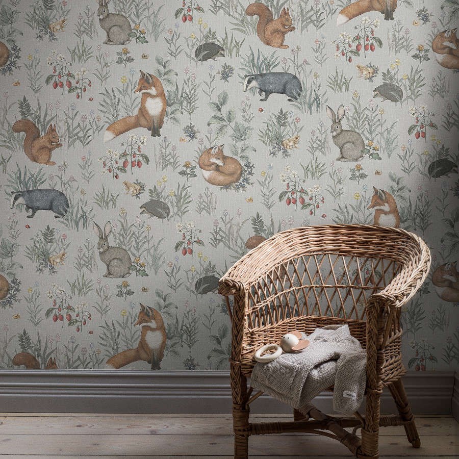 Tapet Newbie Wallpaper Forest Friends Mural 7480