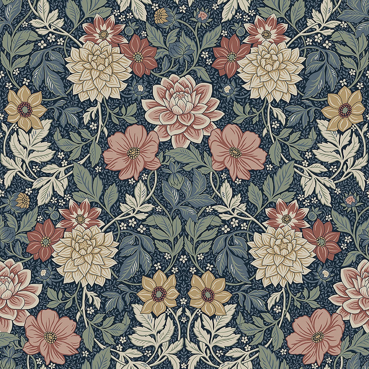 Tapet Falsterbo III Dahlia Garden 7690