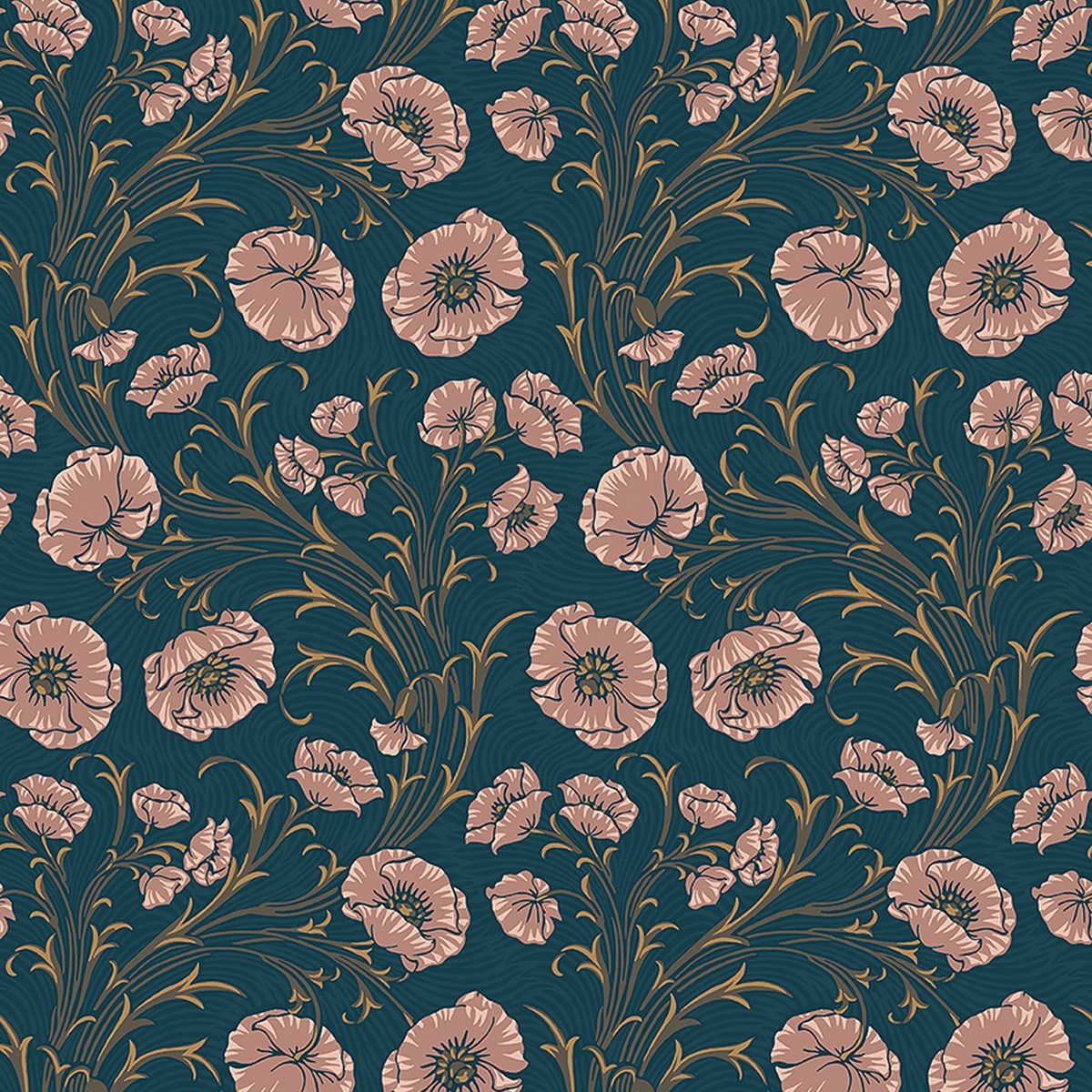 Tapet Treasured Poppy Flow 2272