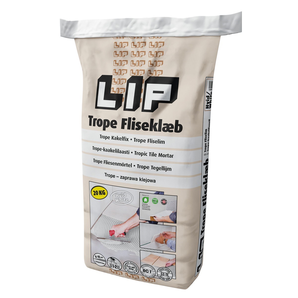 Kakelfix Trope Vit 20kg