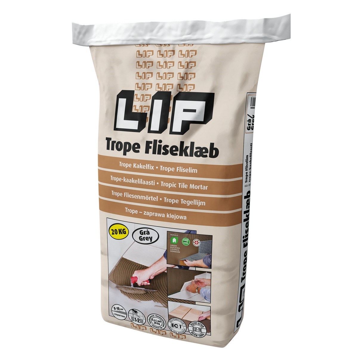 Kakelfix Trope Grå 20kg