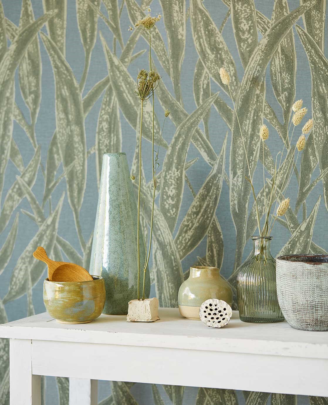 Tapet Waterfront Leaves 300804