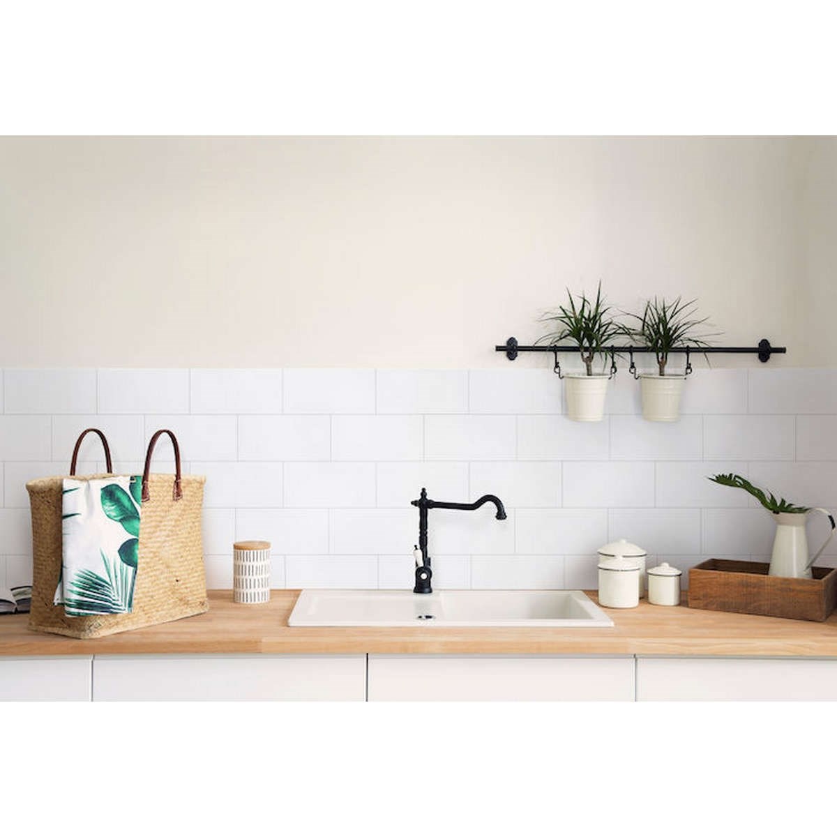 Väggskiva Snö Subway Vit, 1200x600x22mm