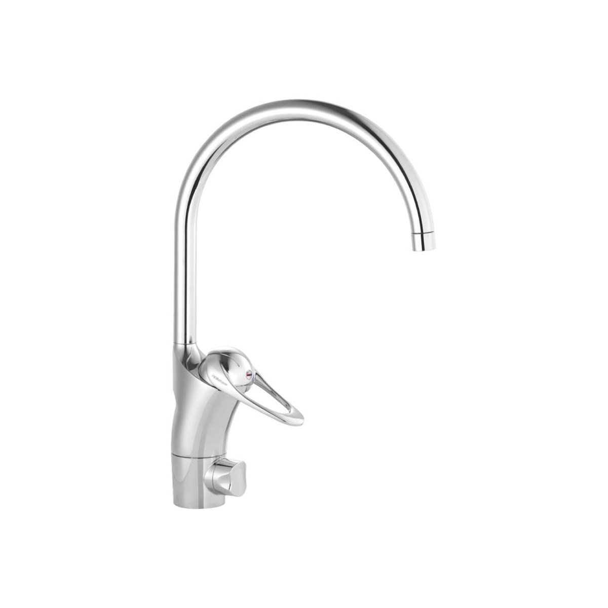 Köksblandare 9000e Ii Med Diskmaskinsavstängning Slät Ände Krom