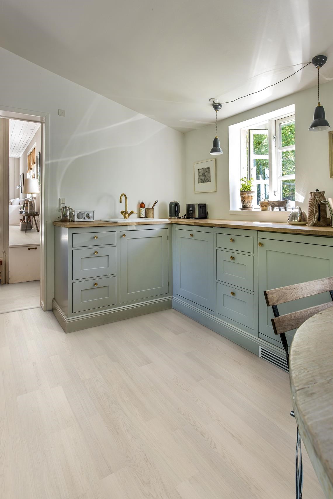 Fanérgolv Life Coconut 2-stav, Ek, Mattlack