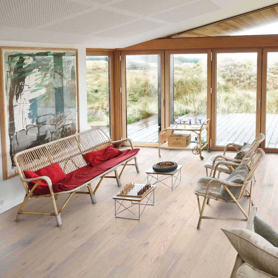 Parkettgolv Nouveau Blond 1-stav, Mattlack