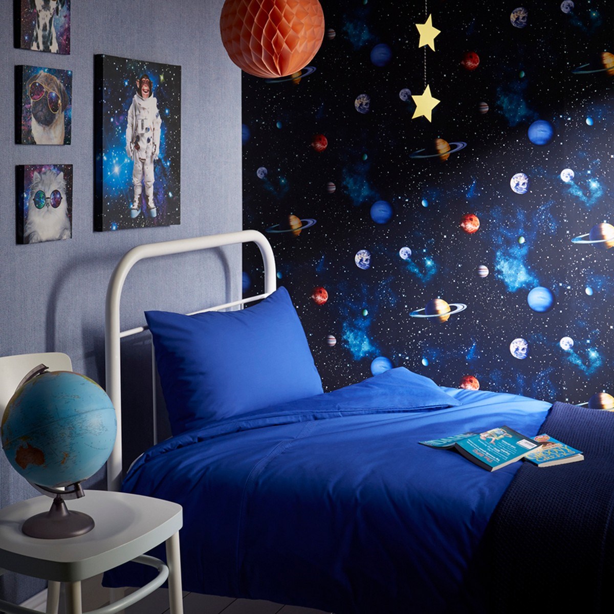 Tapet Fantasia III Cosmos Charcoal 668100