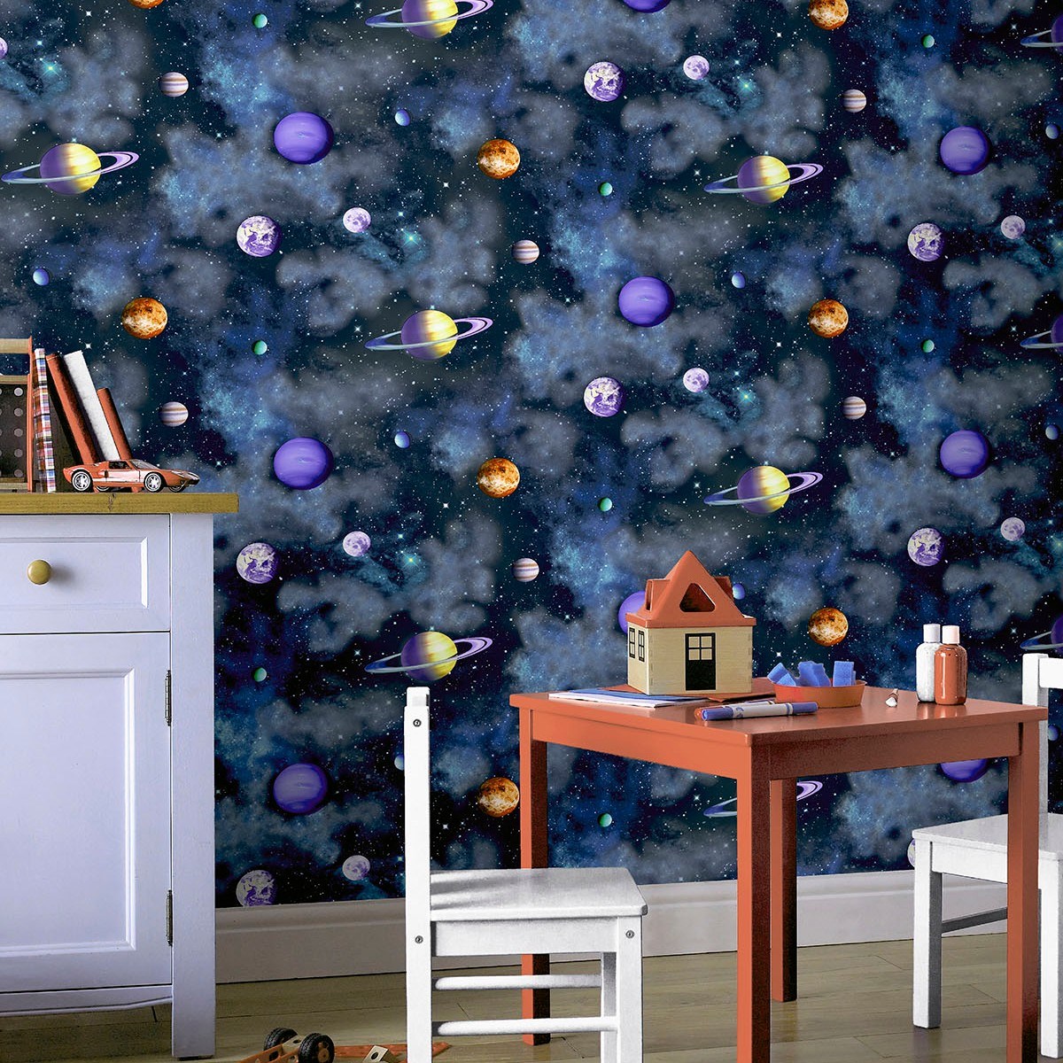 Tapet Fantasia III Solar Navy Multi 296000