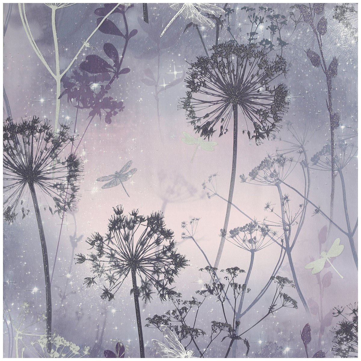 Tapet Fantasia III Damselfly Purple 692306