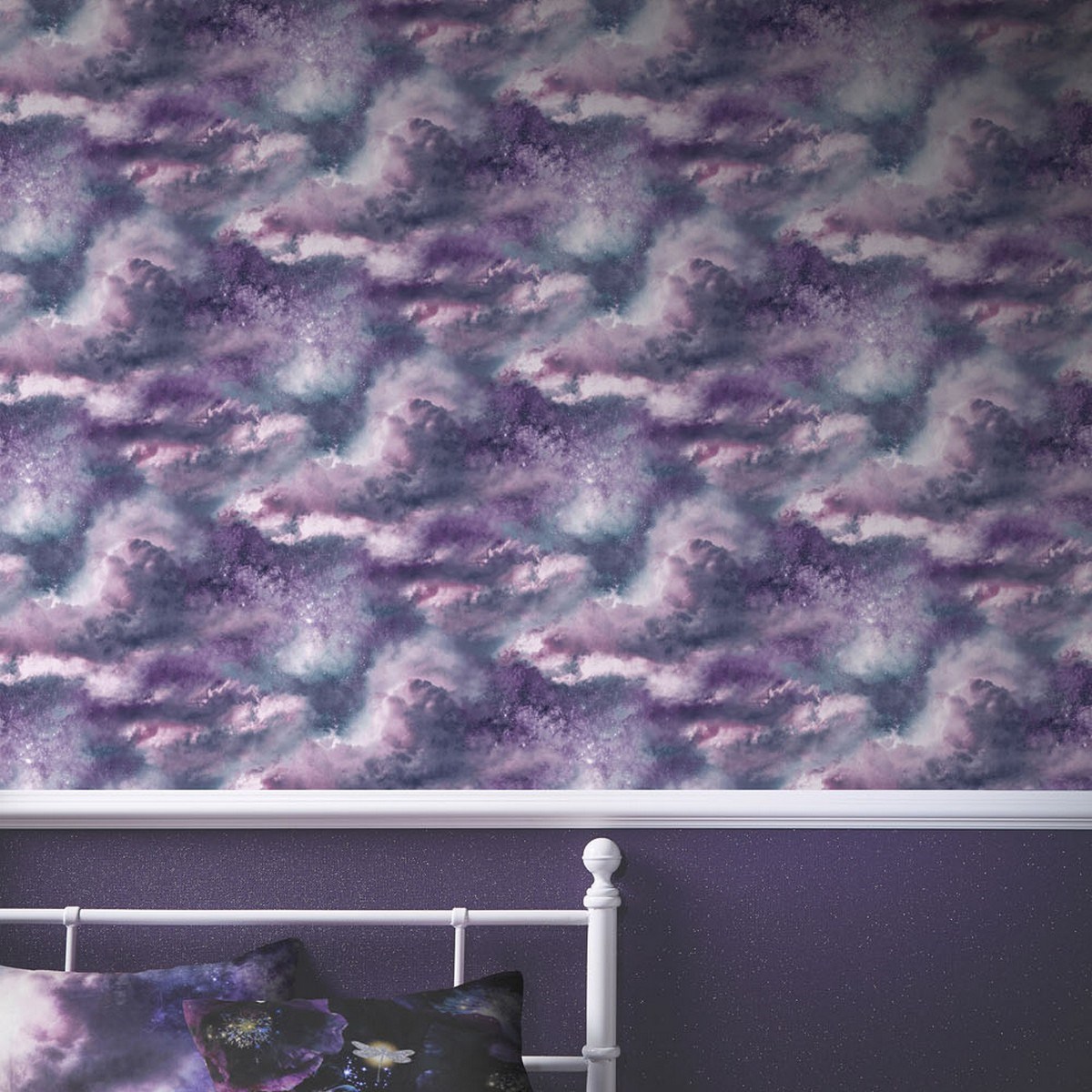 Tapet Fantasia III Diamond Galaxy Purple 260007