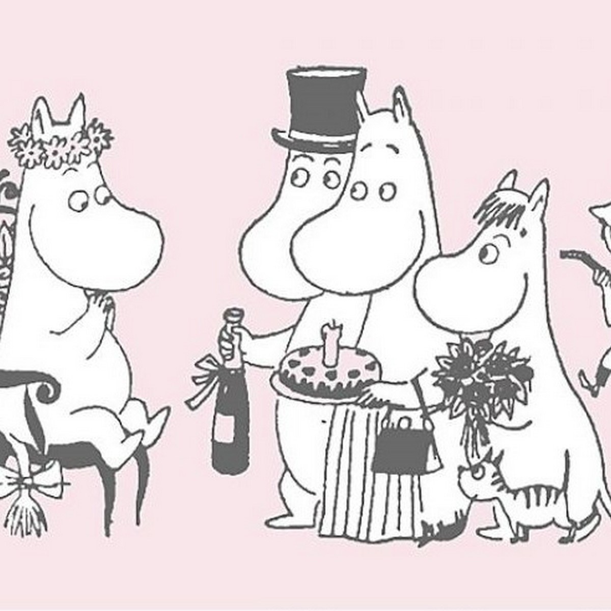 Tapetbård Muumi 4916-3