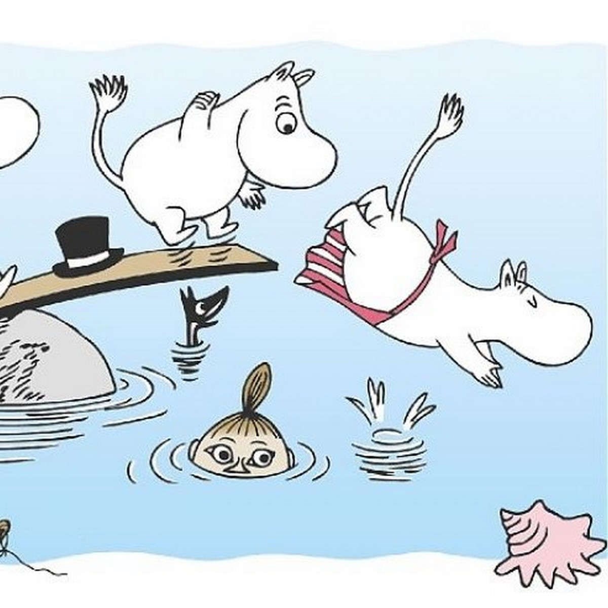 Tapetbård Muumi 4917-1