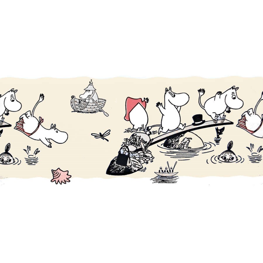 Tapetbård Muumi 4917-2