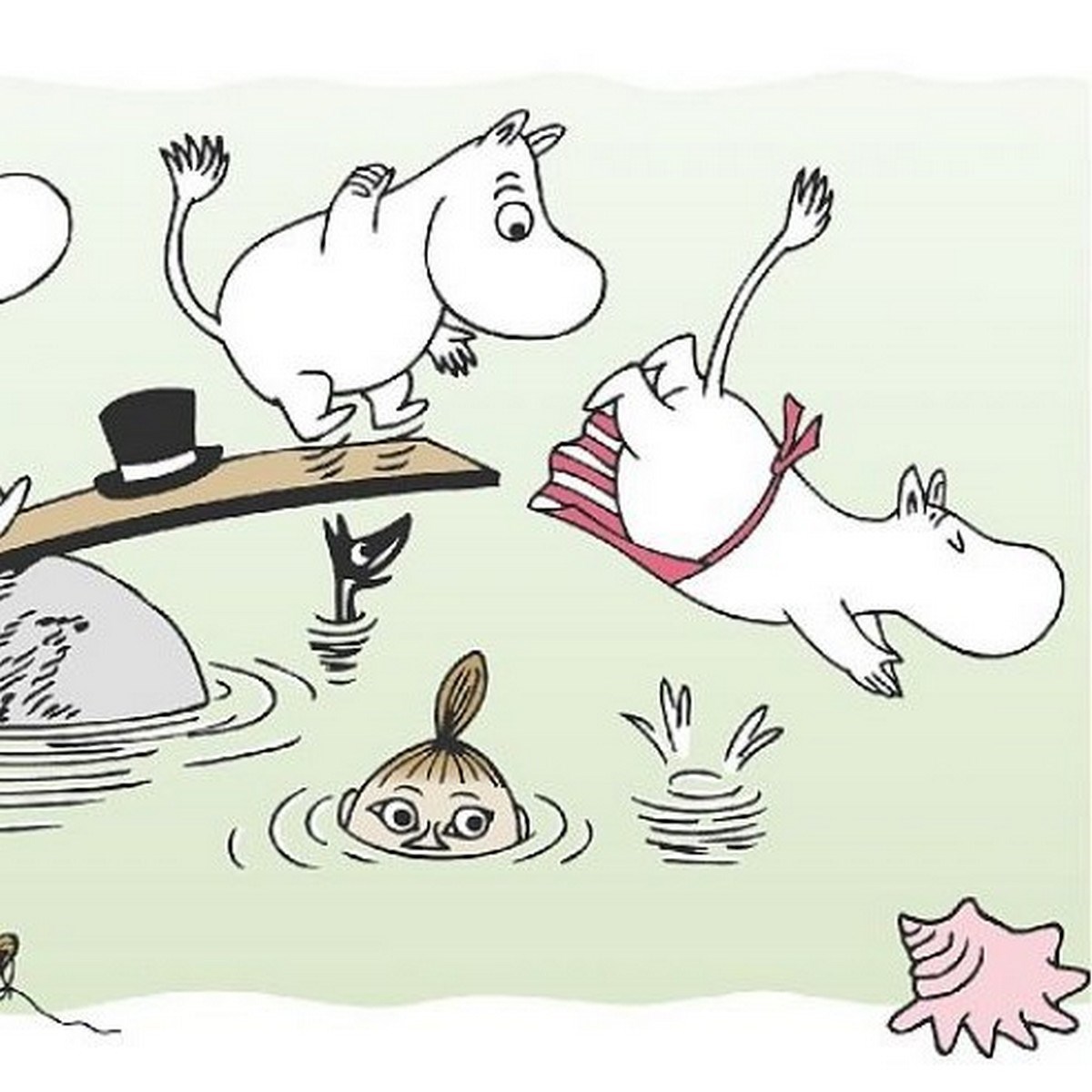 Tapetbård Muumi 4917-3