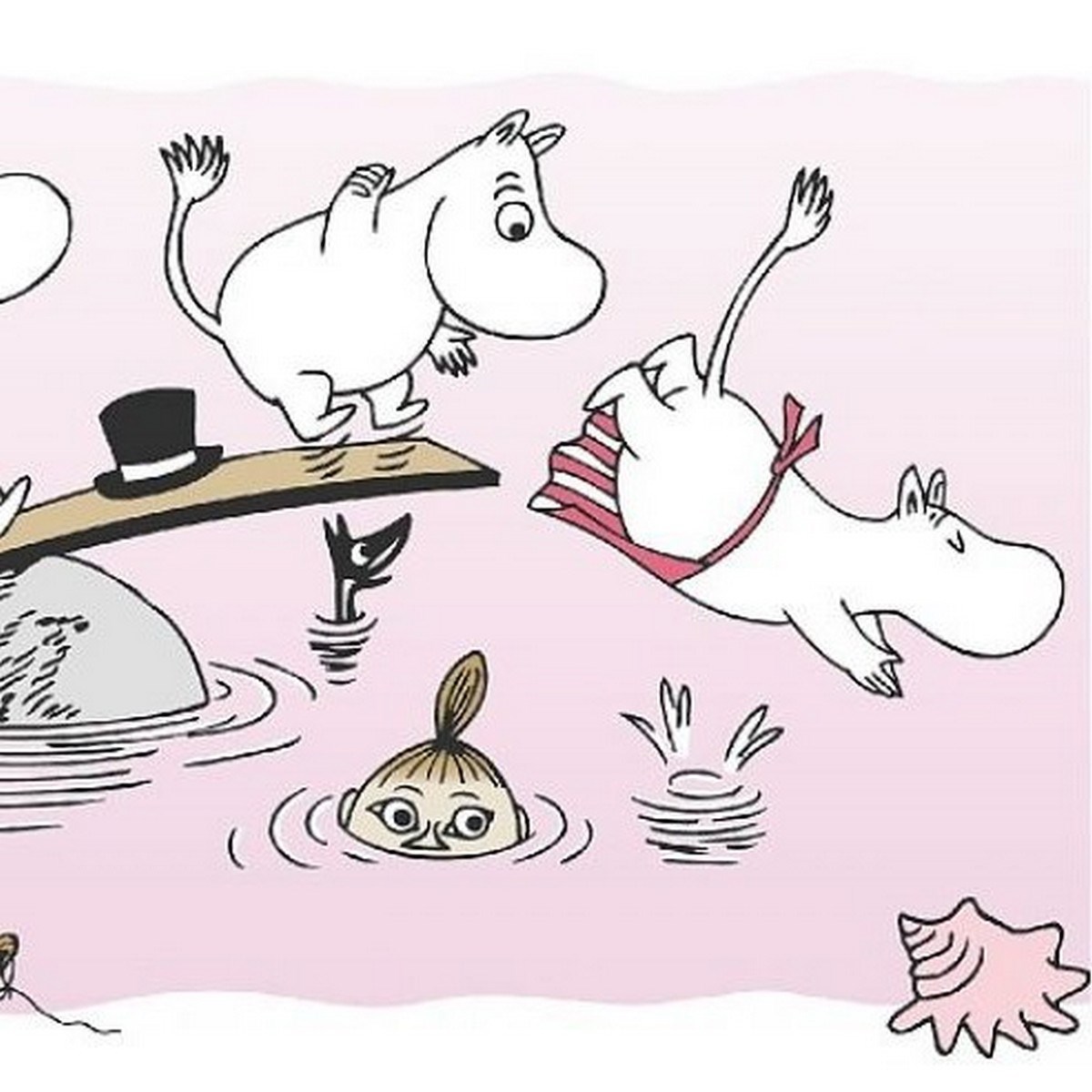 Tapetbård Muumi 4917-4