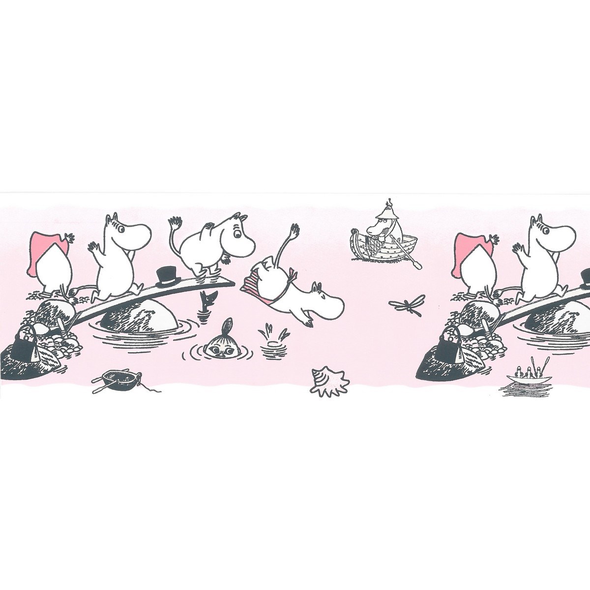 Tapetbård Muumi 4917-4