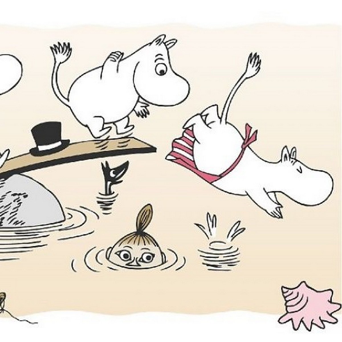 Tapetbård Muumi 4917-6