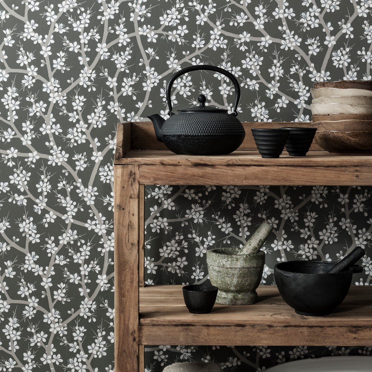 Tapet Strandäng Slånbärsblom 5309-4